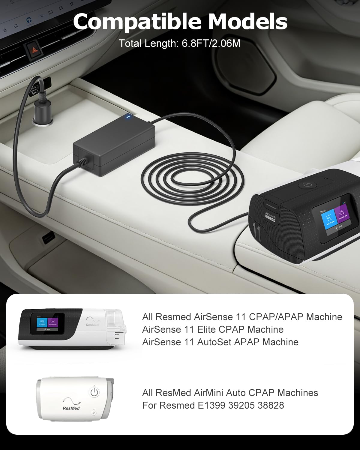 Amazon.co.jp: Arkare 交換用ResMed Airsense 11 DCコンバーター 12V